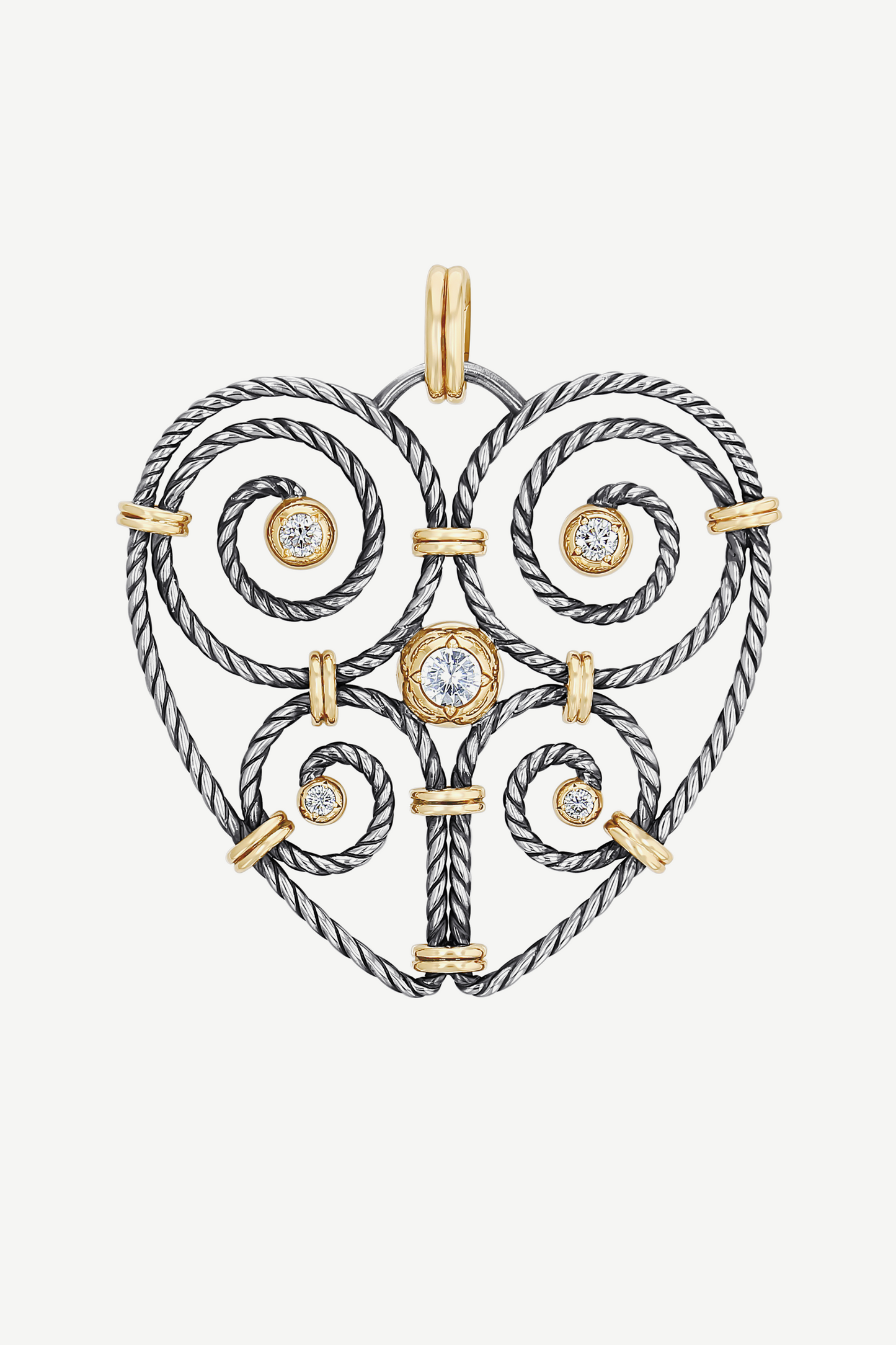 Elie Top Charm Grand Cœur Twist 