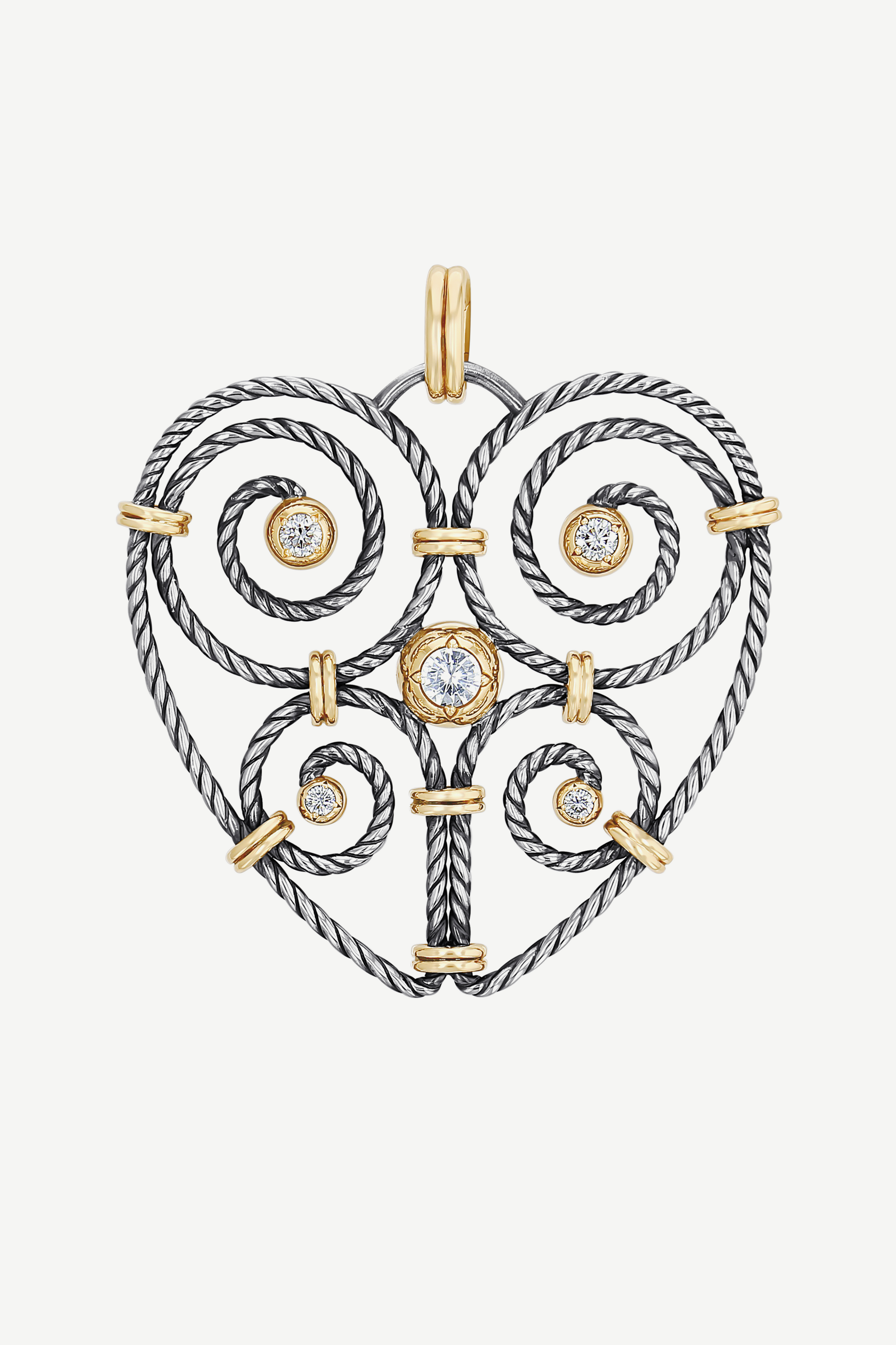 Elie Top Charm Grand Cœur Twist 