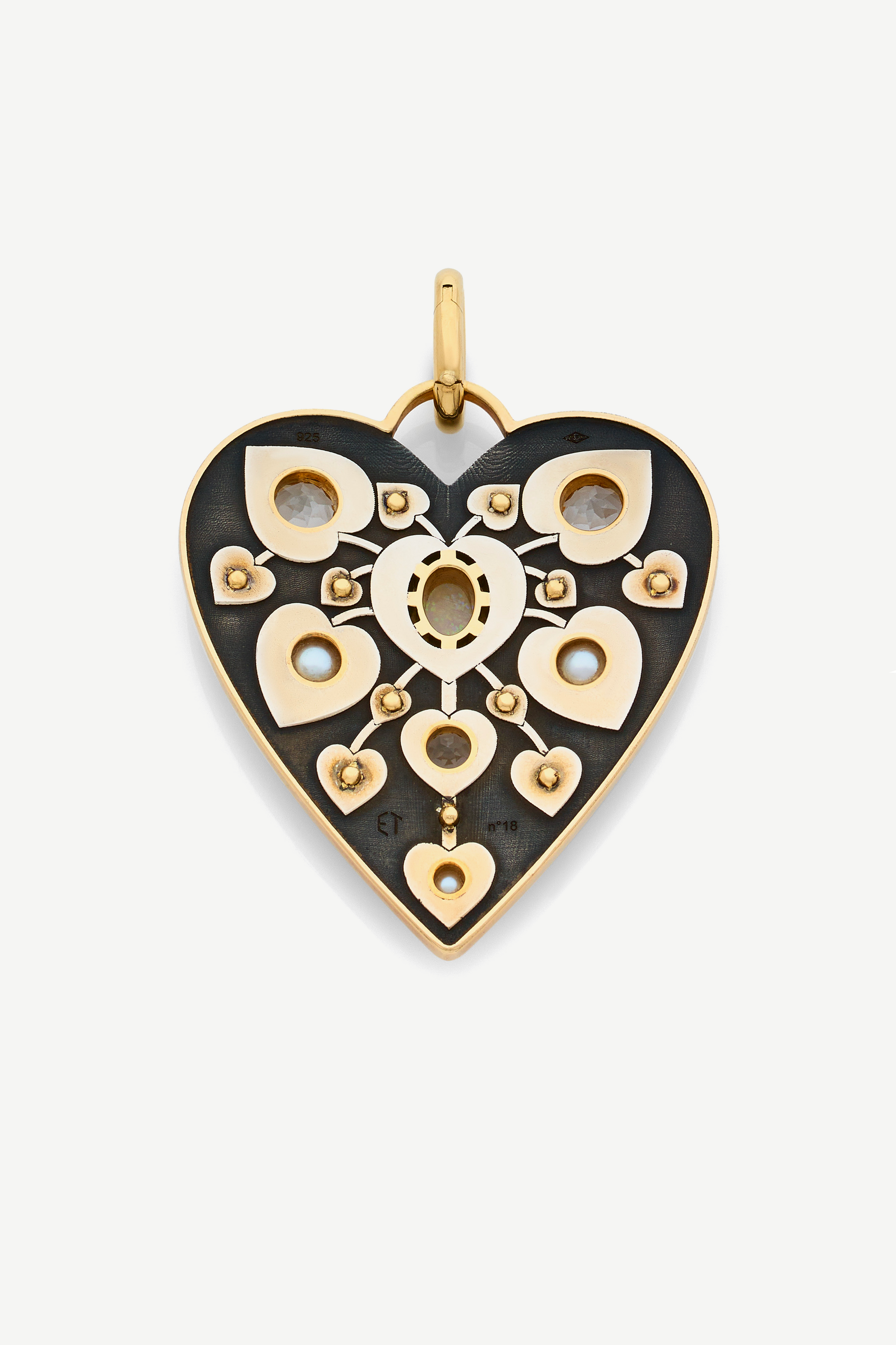 charm or jaune opale diamant