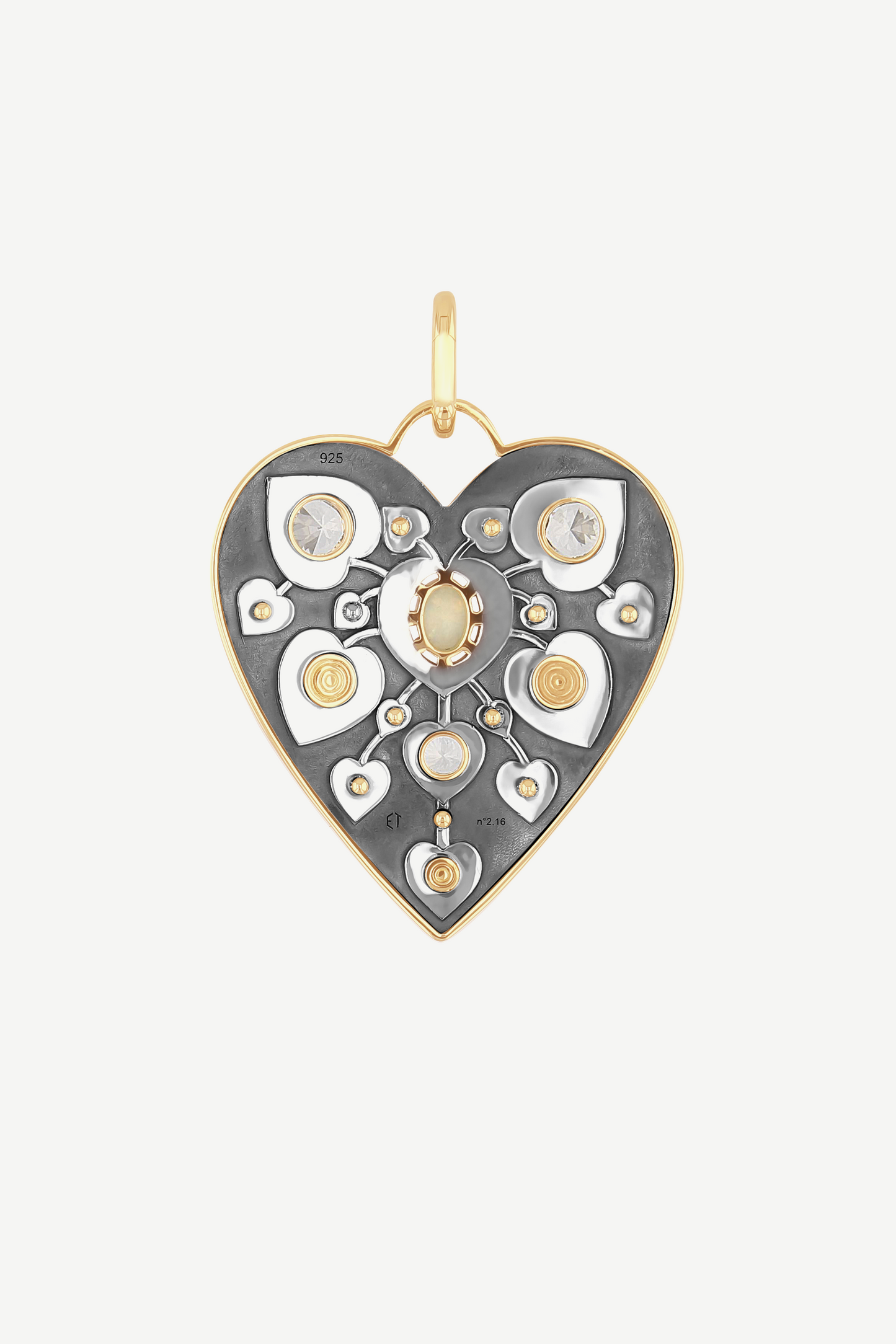 Elie Top Charm Cœur La Dame du Lac Opale