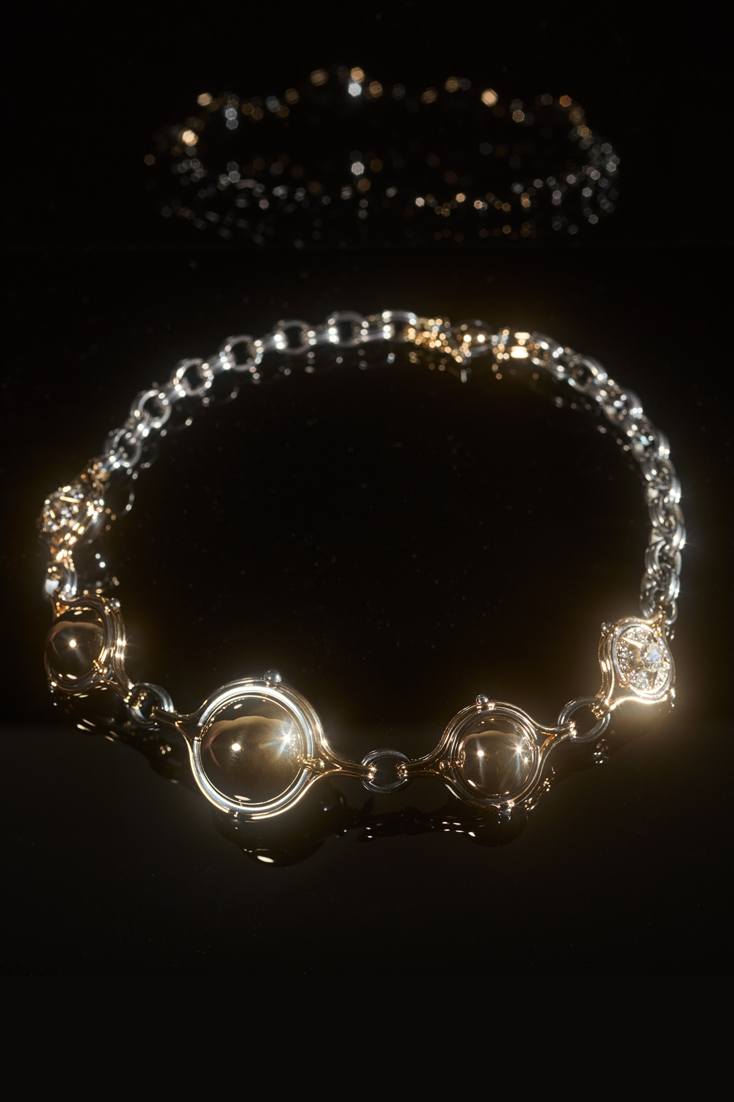 Collier 5 Sphères Sirius Diamants