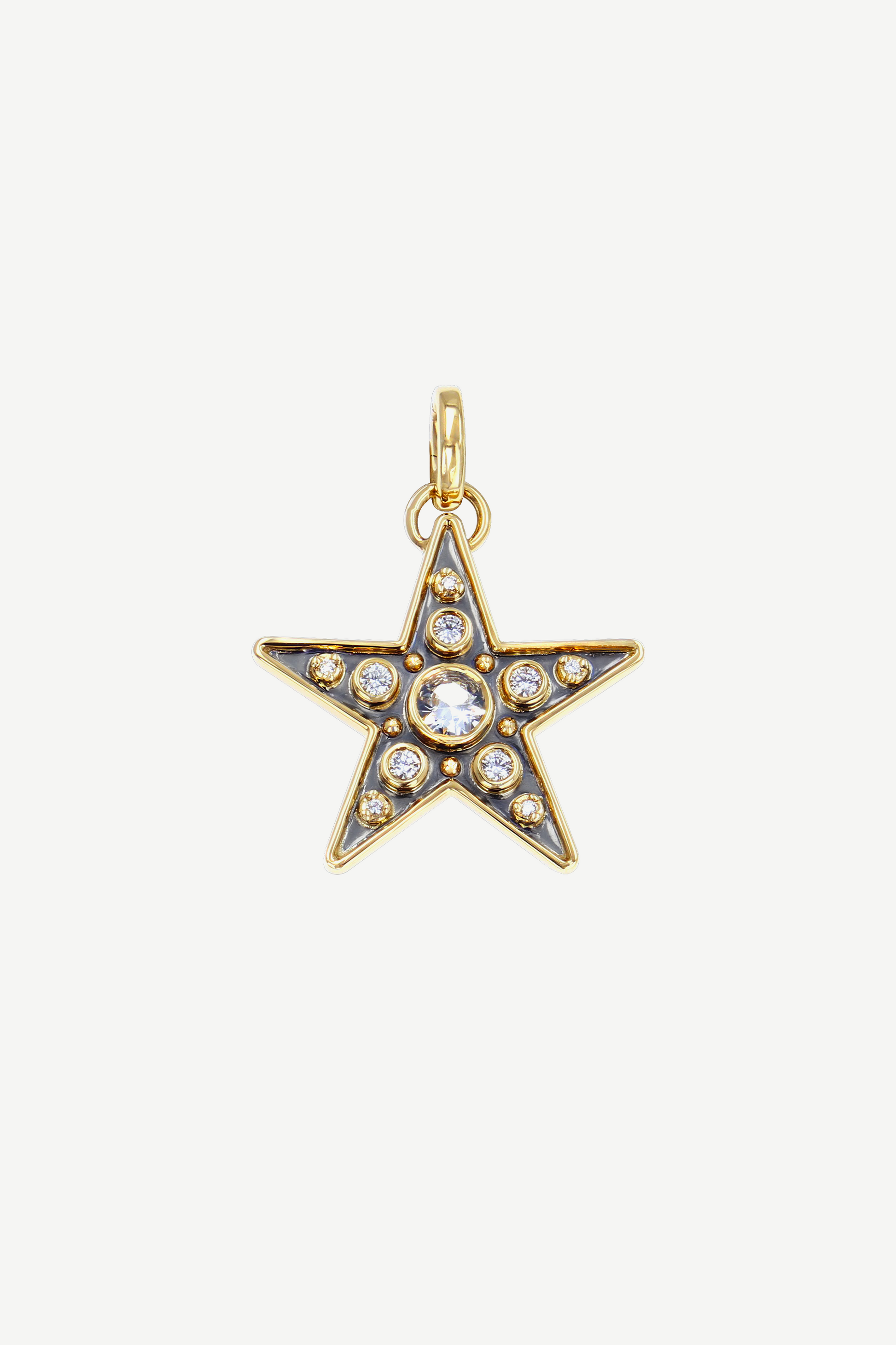 mini charm étoile saphir opale