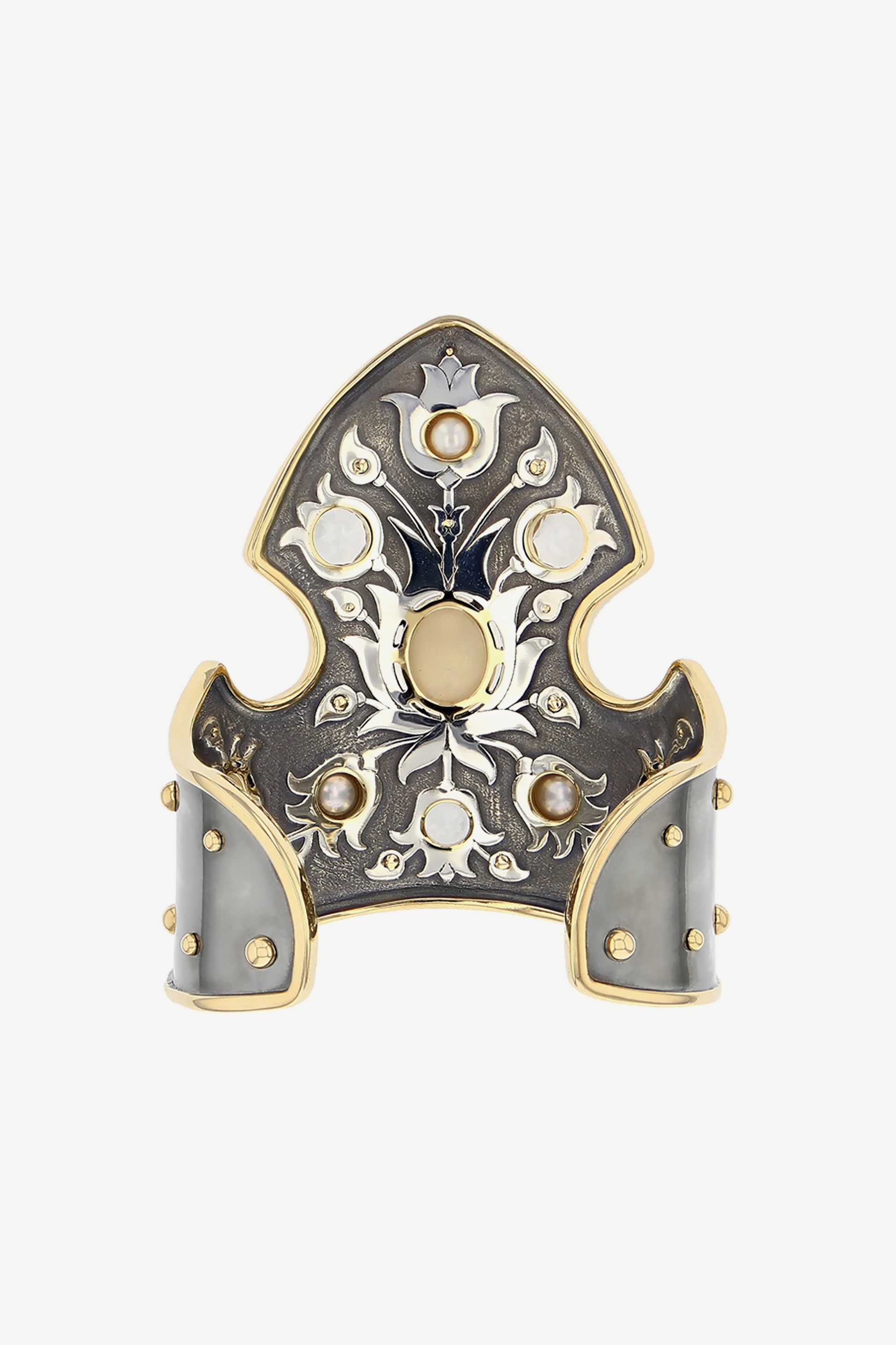 Elie Top Manchette Blason Opale La Dame du Lac