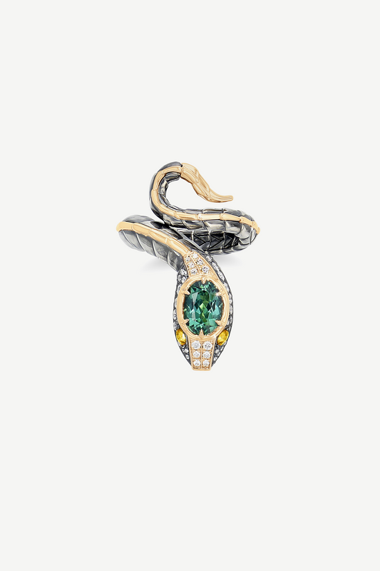 Bague Petit Serpent Tourmaline