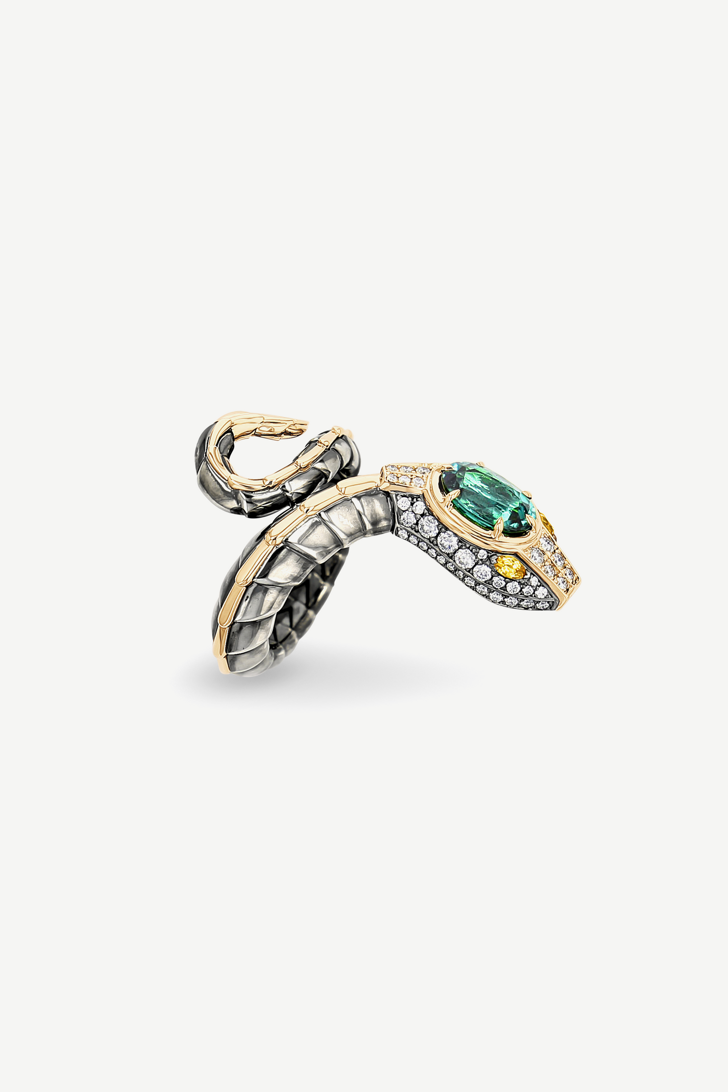 Bague Petit Serpent Tourmaline