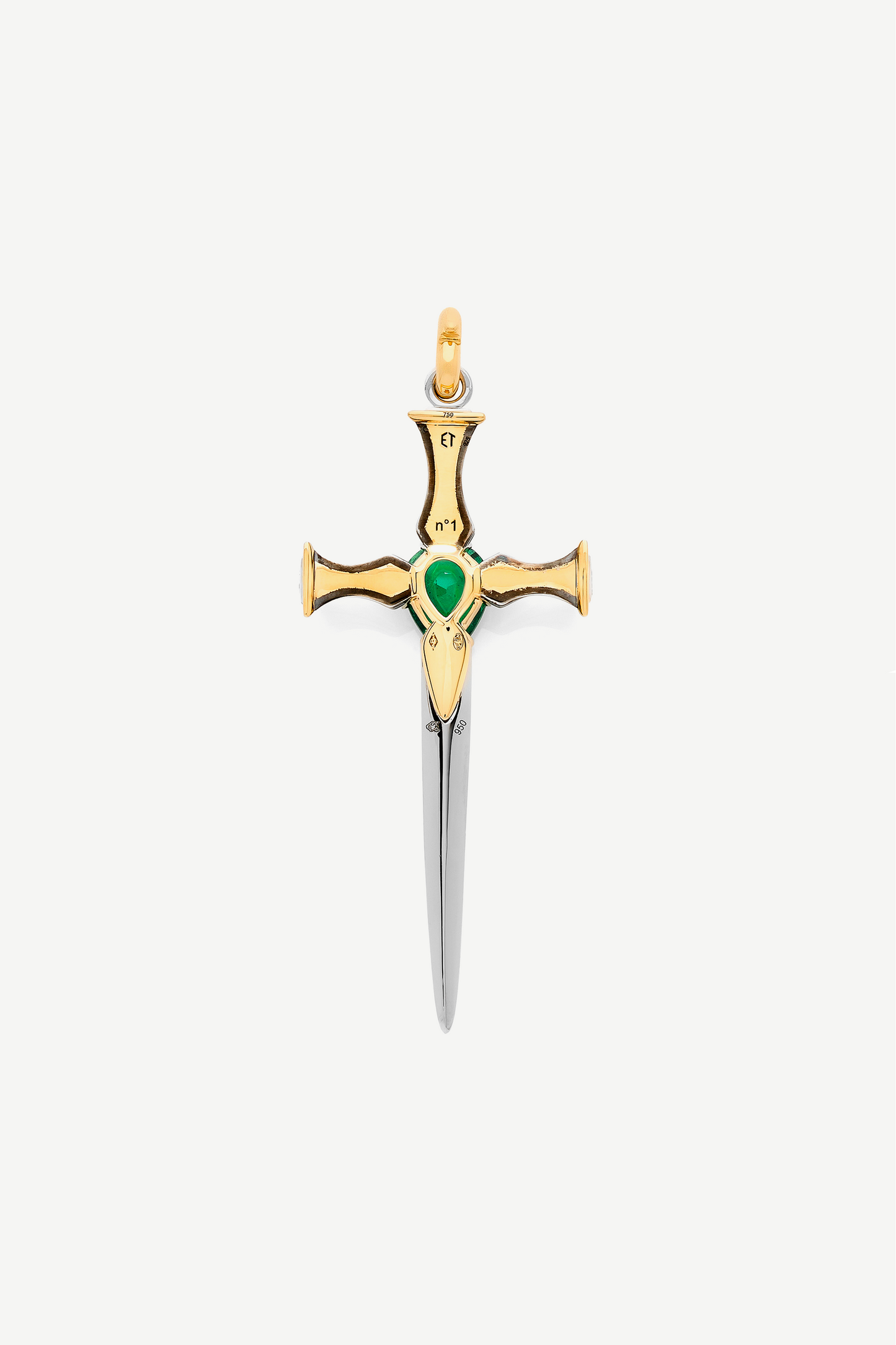 Emerald Épée Pendant