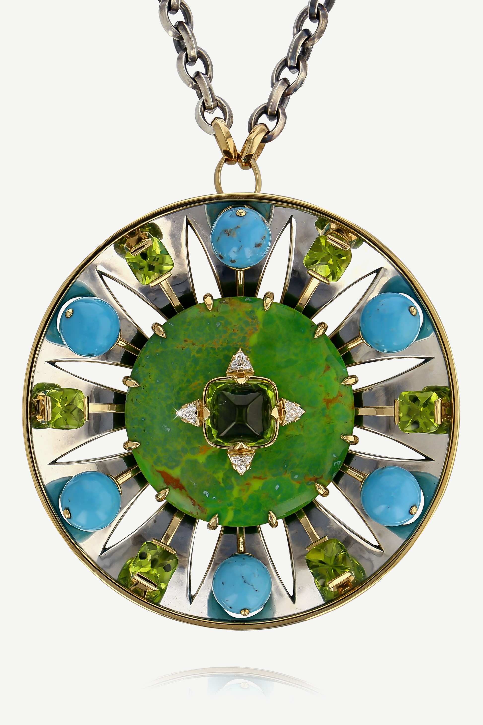 Elie Top Pendentif Parabole Turquoise Avalon