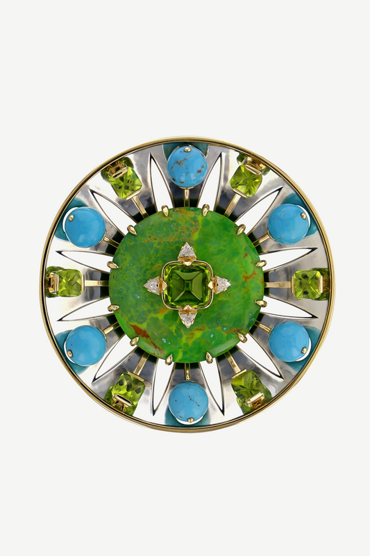 Elie Top Pendentif Parabole Turquoise Avalon