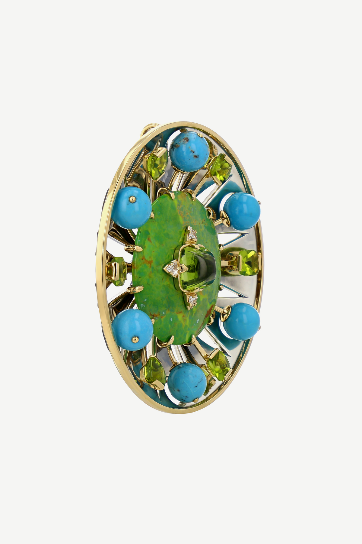 Elie Top Pendentif Parabole Turquoise Avalon