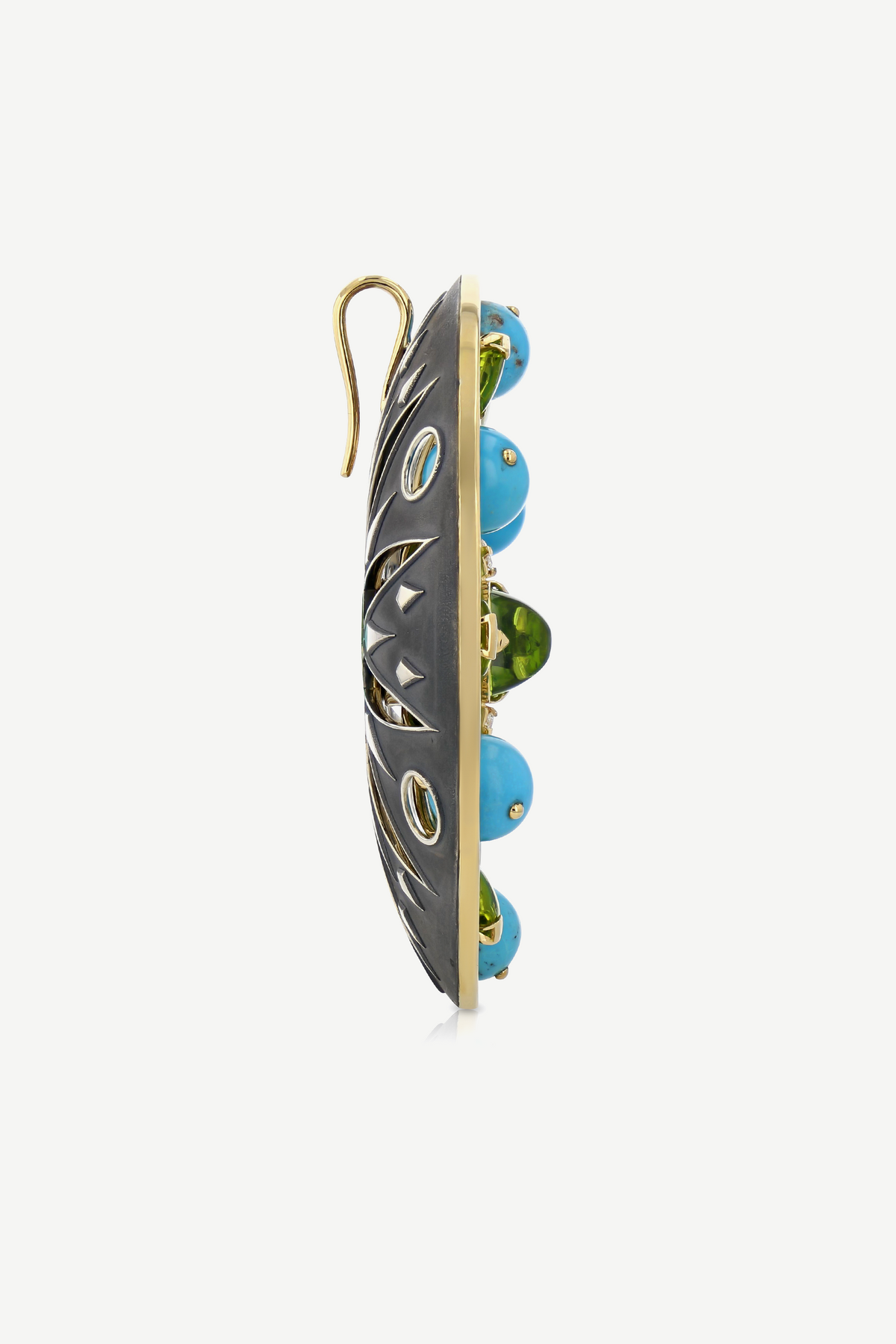 Elie Top Pendentif Parabole Turquoise Avalon