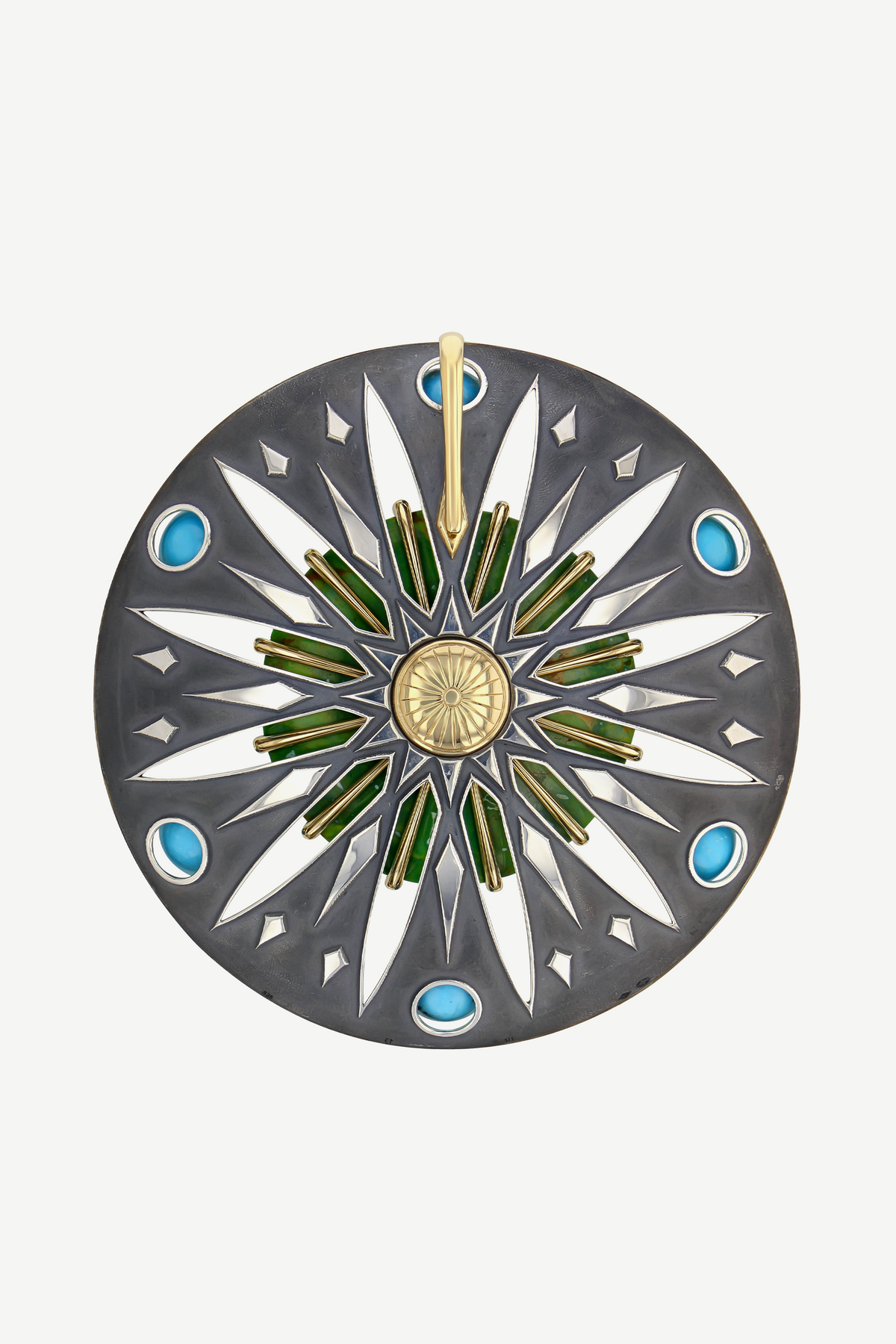 Elie Top Pendentif Parabole Turquoise Avalon