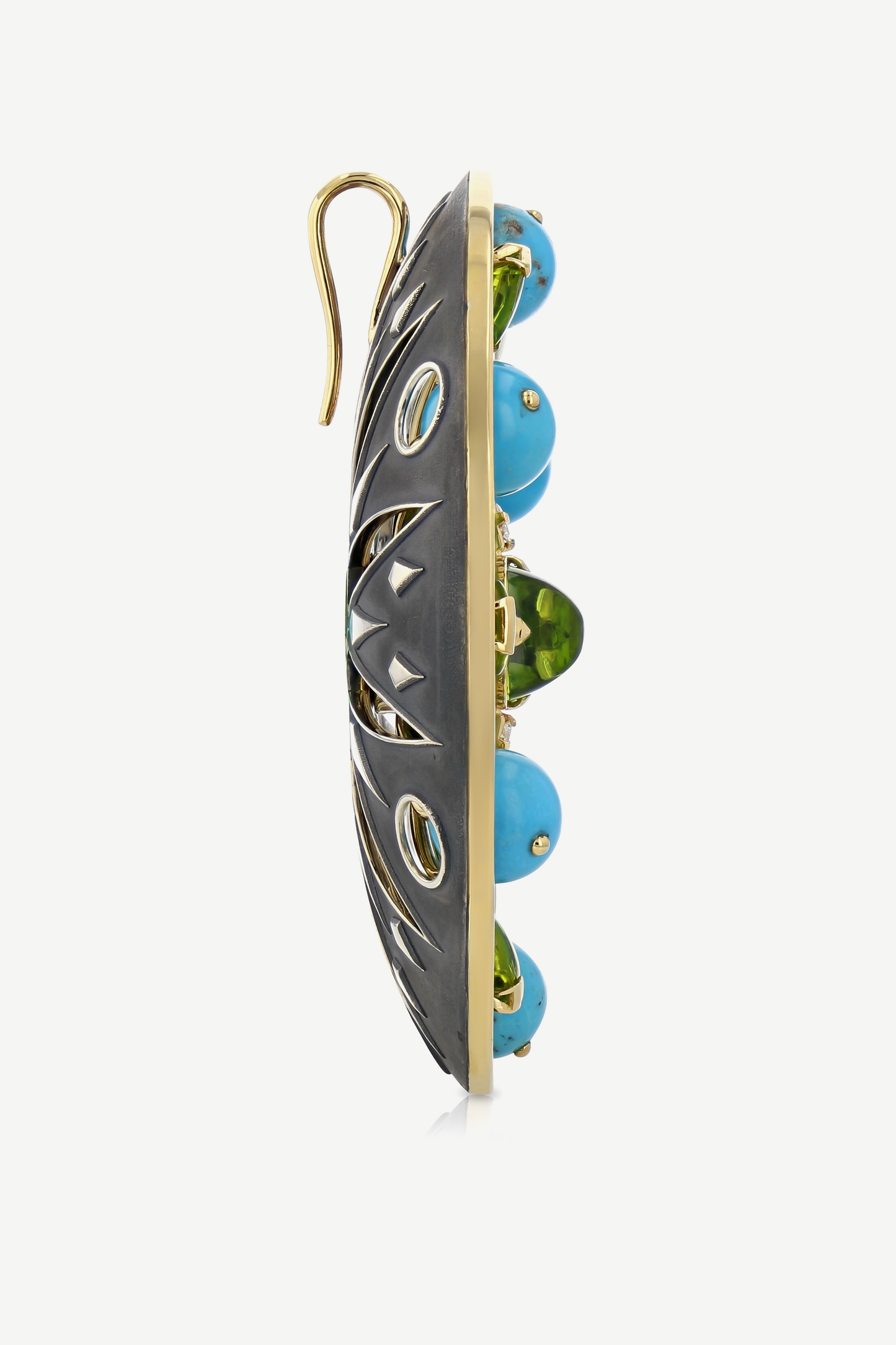 Elie Top Pendentif Parabole Turquoise Avalon