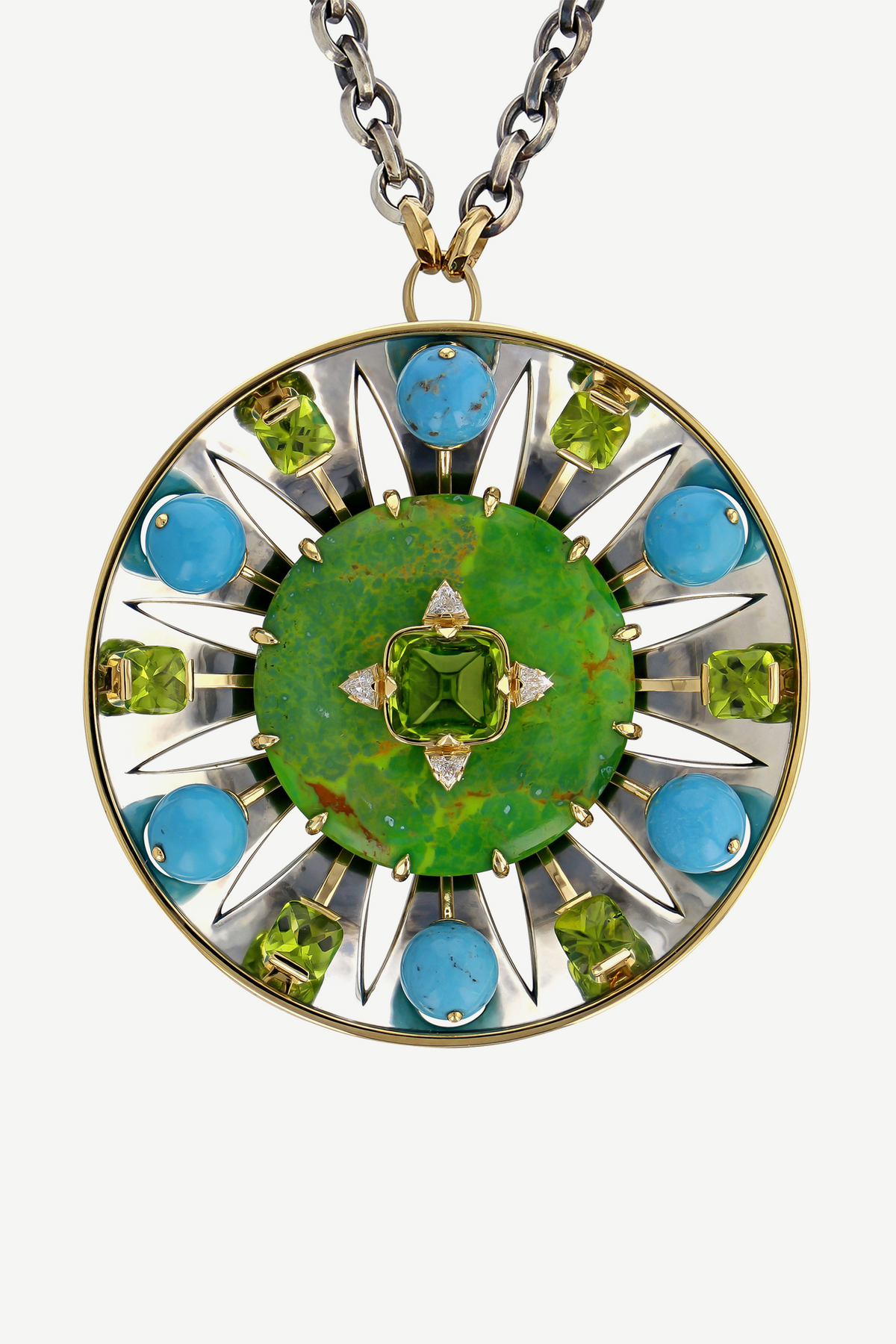 Elie Top Pendentif Parabole Turquoise Avalon