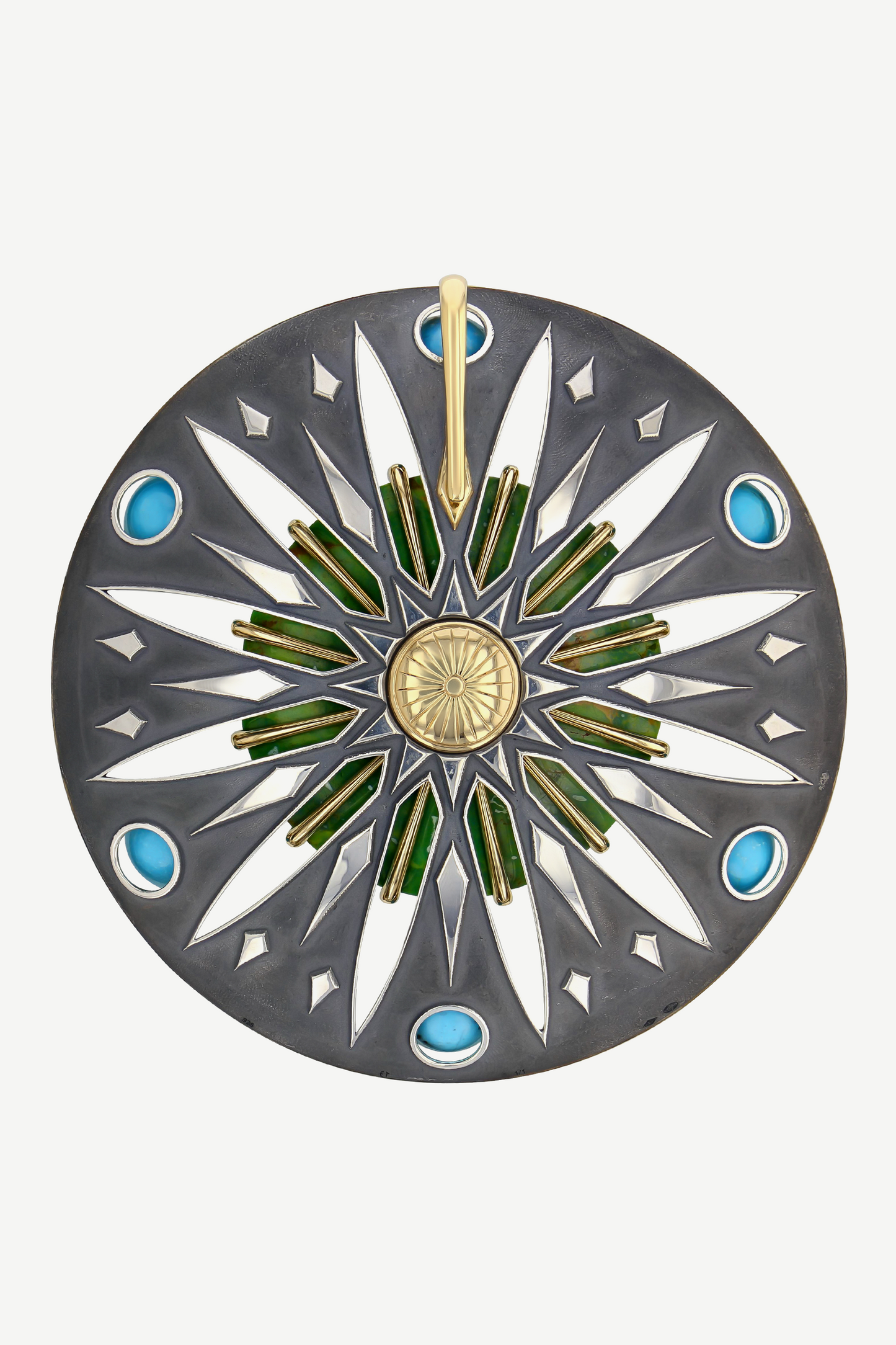 Elie Top Pendentif Parabole Turquoise Avalon