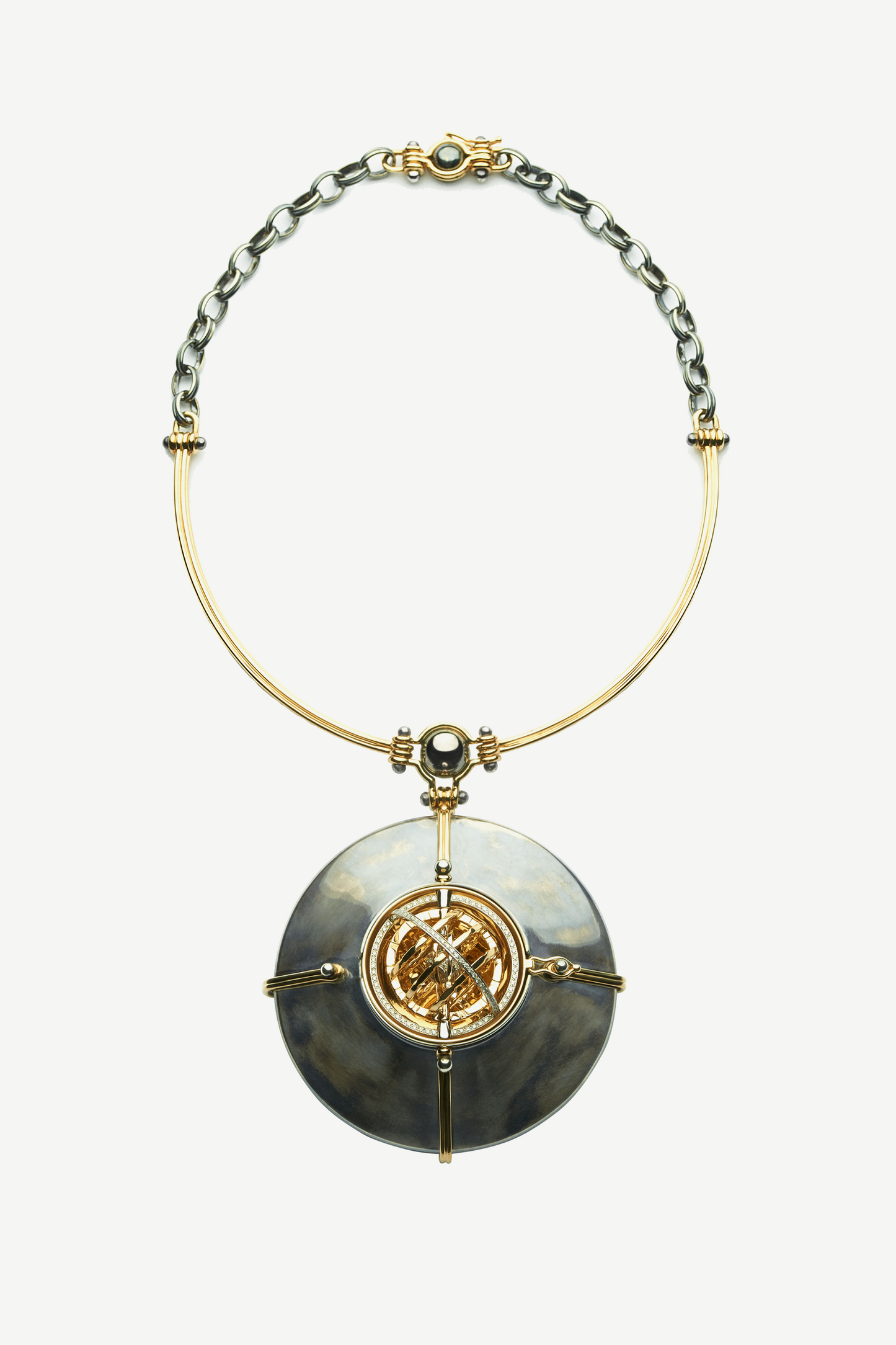 Elie Top Pendentif Scaphandre Diamants Mécaniques Célestes