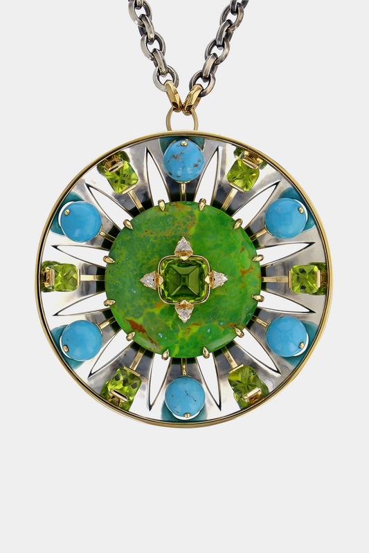 Pendentif Parabole Avalon Turquoise