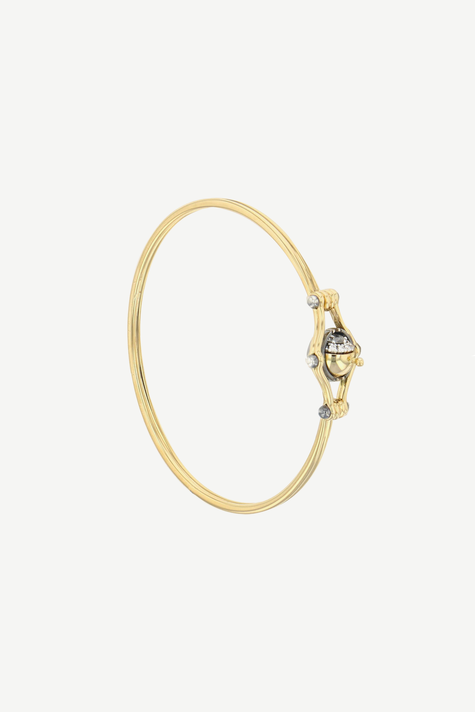 bracelet sphere pivotante mira diamant