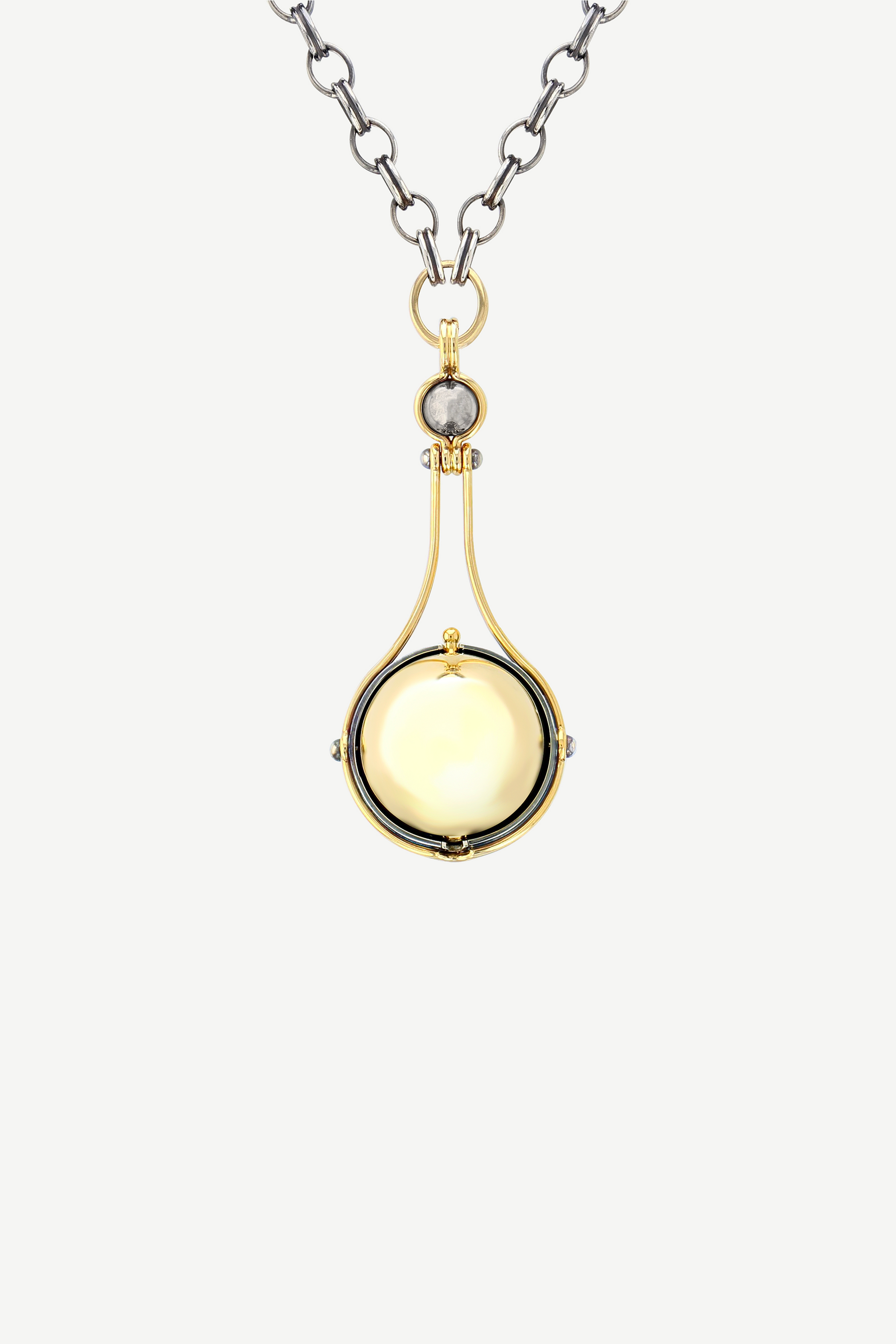 pendentif sphere diamant pivotant