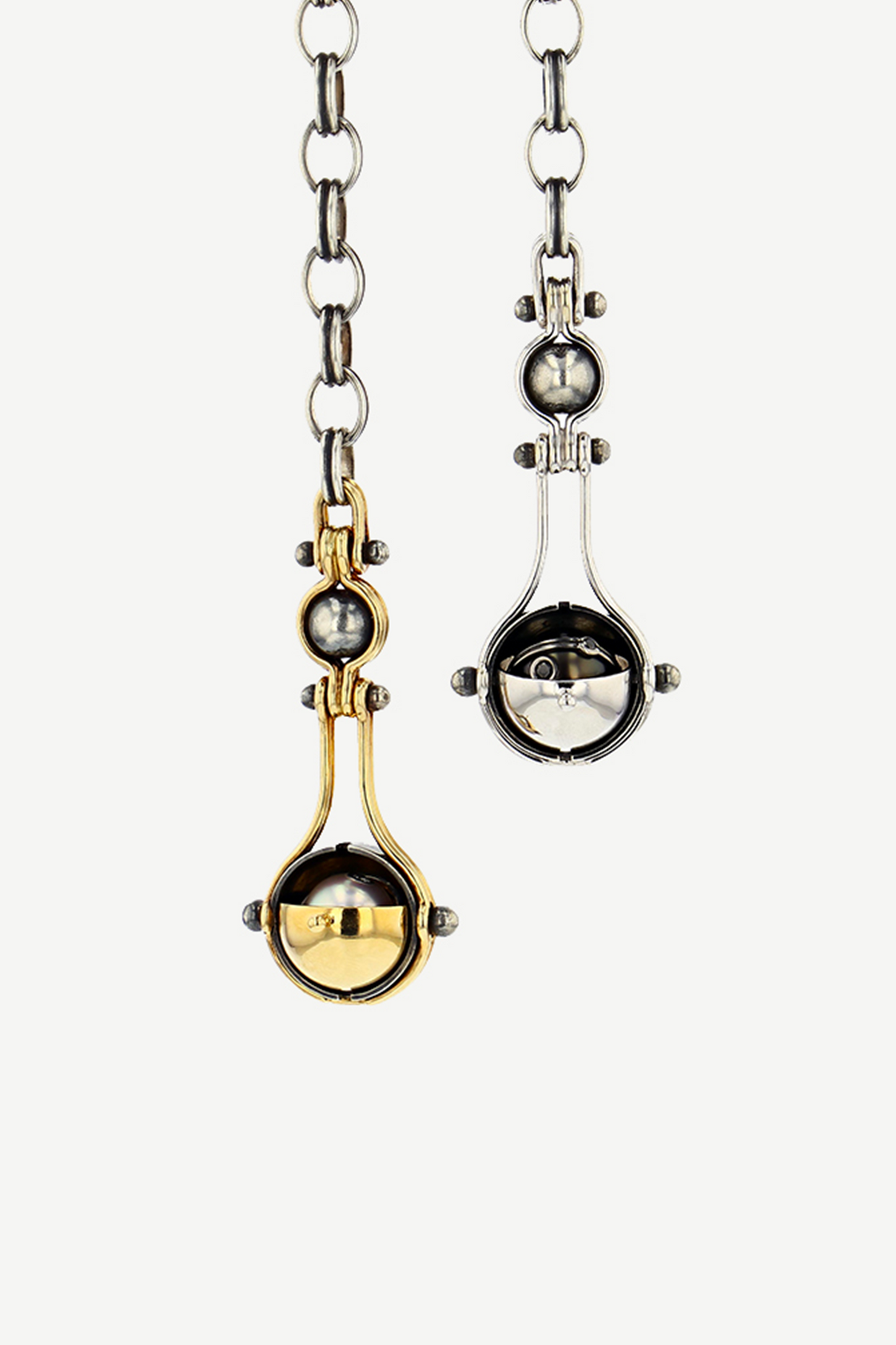 Sautoir Deux Gouttes Perles