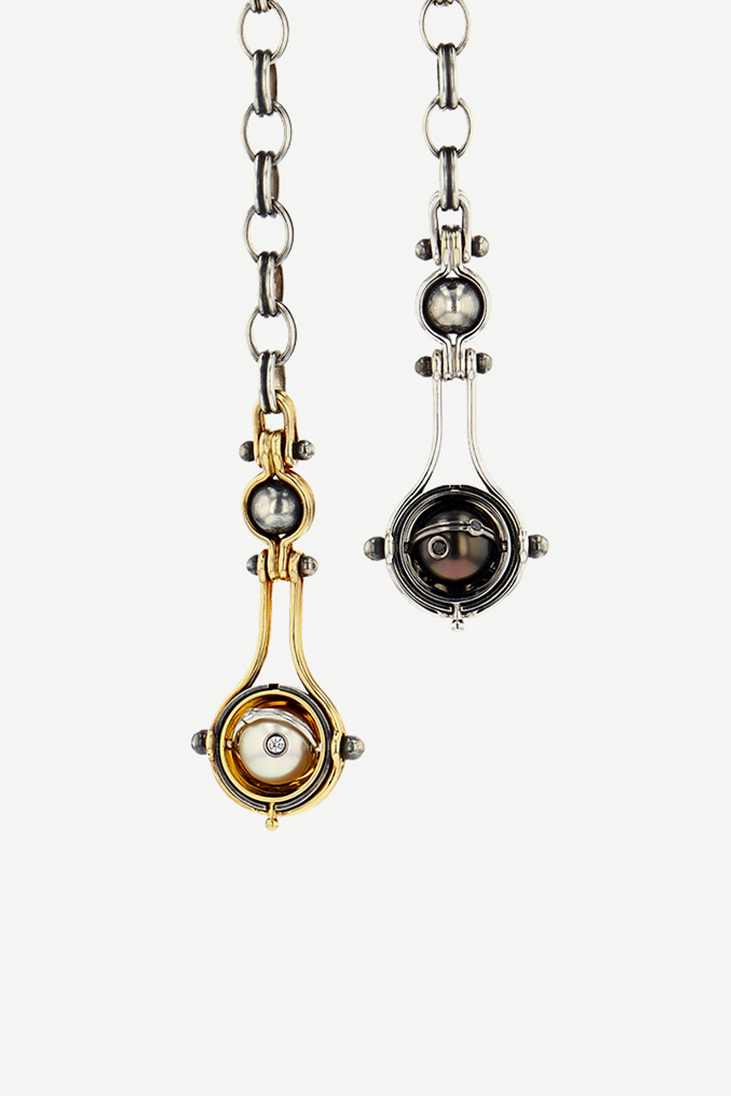 Sautoir Deux Gouttes Perles